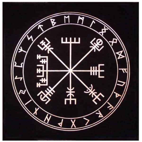 Triple Moon Pentagrams Pagan Altar Cloth Flannel Tarots Cloth