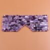 Crystal Eye Mask Curtain Sleeping Mask Rose Quartz Therapy Facial Massager