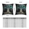 Tree Of Life Throw Pillow Case Viking Norse Mythology Sofa Decor
