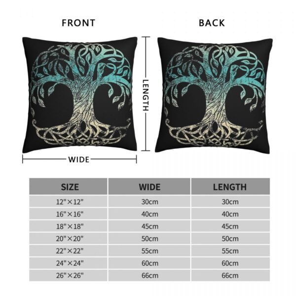 Tree Of Life Throw Pillow Case Viking Norse Mythology Sofa Decor