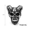 Gothic Vampire Skull Ring