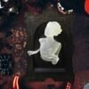 3D Ghost In The Mirror Frame Resin Luminous Wall Stickers Gothic Terror  Wallpaper Decor