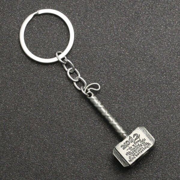 Thor Hammer Keychain Mjolnir Keyring Key Chain Ring Viking Odin Norse Mythology Weapon Nordic