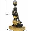 Resin Candlestick Ancient Egyptian Goddess  Anubis Candle Holder