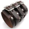 Genuine Leather Men's Bangle Cuff Bracelet  Punk Rock