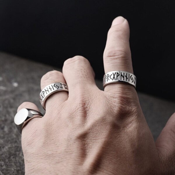 Odin Norse Viking Amulet Rune Retro Rings