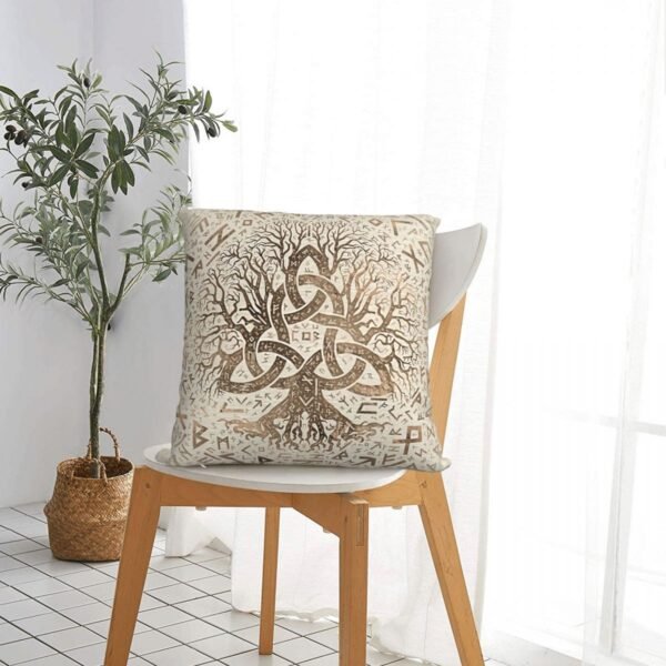 Viking Ragnar Polyester Cushion Cover Viking Norse Mythology Decorative