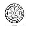 Nordic Style Iron Viking Decor Norse Mythology Symbols Wall Hanging Decoration