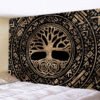 Mysterious  Tree of Life decoration tapestry Mandala psychedelic scene wall tapestry
