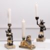 Resin Candlestick Ancient Egyptian Goddess  Anubis Candle Holder