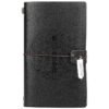 Black magic runes notebook charka blending with natural crystal column