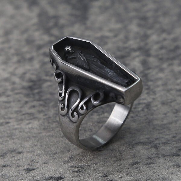 Unique Zombie Vampire Skull Biker Men's Ring