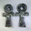 large size labradorite anka cross crystal egyptian key of life ankh