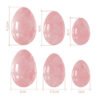 Natural Rose Quartz Yoni Egg Set Vaginal Balls Massage Kegel Ball Massager Muscle Exerciser Crystal Jade Eggs Vaginal Tightening