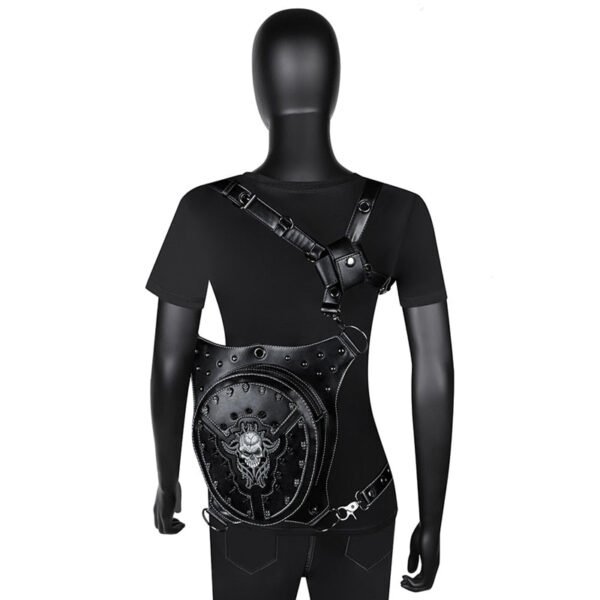 Punk Gothic Rivets Motorcycle Skull Bag