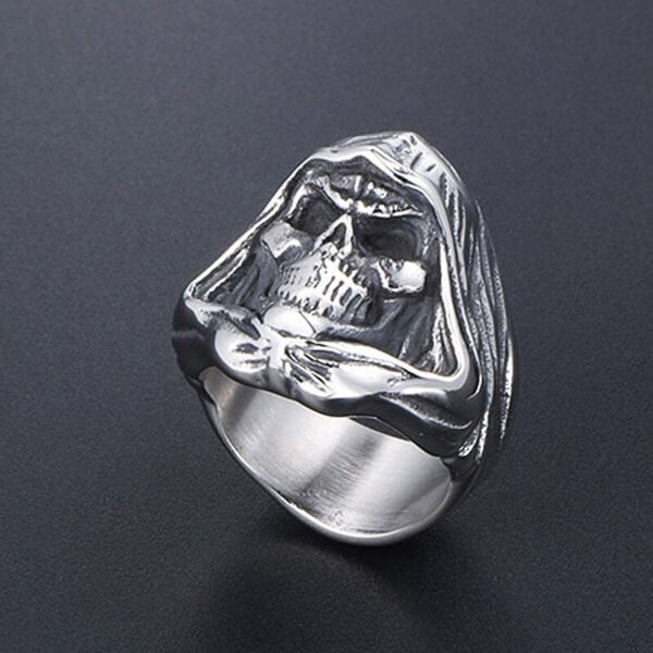 Vintage Grim Reaper Skull Rings