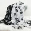 Summer Beach Long Shawl Fahion Skull Print Chiffon Silk Scarf Mulim Hijab