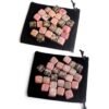 25Pcs Natural Chakra Various Cube Crystals Runes Metal Symbol Fortune-telling Divination Rock Stones