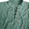 Knight Medieval Tunic Vintage Lace Up Renaissance Roman Shirts Halloween Costume