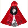 Ataullah Little Red Riding Hood Adault Cosplay Costume Halloween Wicca Cloak For Woman Carnival Party Queen Dress DW003