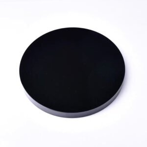 Natural Black Obsidian Circle Disk Round Plate  Mirror Smoking Crystal Stone