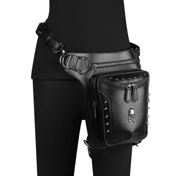 Steampunk Waist Leg Bags Motorcycle  Leather Bag