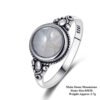 Natural Moonstone rings For Men Women's 925 Sterling Silver Jewelry Ring With Big Stones 11x17MM Oval Gemstones Gifts Wholesale
