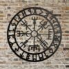 Nordic Style Iron Viking Decor Norse Mythology Symbols Wall Hanging Decoration
