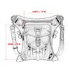 Women Waist Bag Gothic Fanny Packs Motorcycle Hip Drop Leg Bags