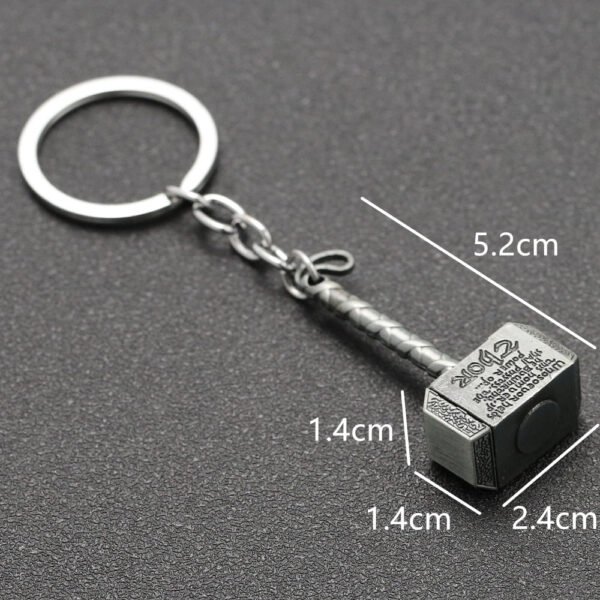 Thor Hammer Keychain Mjolnir Keyring Key Chain Ring Viking Odin Norse Mythology Weapon Nordic
