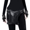 Steampunk Moto Hot Sale Halloween Black Retro Pu Female Bag