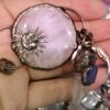 Pink Rose Quartz Tower Wand   Sun And Moon Necklace Jewelry