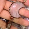 Pink Rose Quartz Tower Wand   Sun And Moon Necklace Jewelry