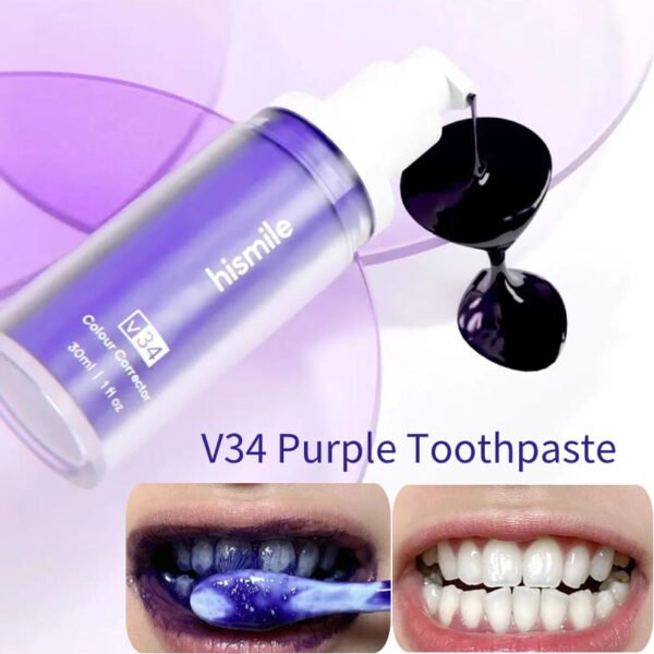 Purple Toothpaste -HISMILE Purple Whitening Toothpaste