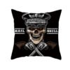Skull Printing Decorative Pillowcase Black and White Skull Pillow Case Polyester Skull Pattern Pillow Cover kussensloop