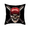 Skull Printing Decorative Pillowcase Black and White Skull Pillow Case Polyester Skull Pattern Pillow Cover kussensloop