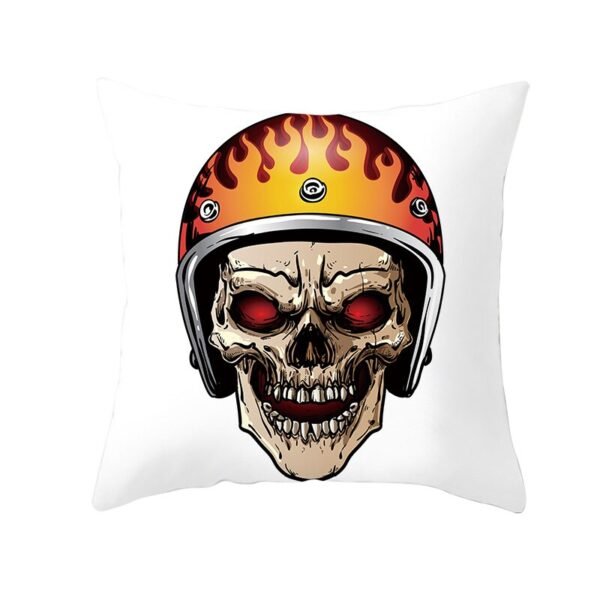 Skull Printing Decorative Pillowcase Black and White Skull Pillow Case Polyester Skull Pattern Pillow Cover kussensloop