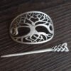 4.9*7cm wicca Viking tree of life Hairpins