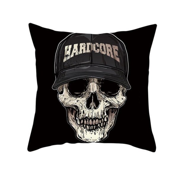 Skull Printing Decorative Pillowcase Black and White Skull Pillow Case Polyester Skull Pattern Pillow Cover kussensloop