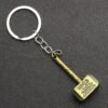 Thor Hammer Keychain Mjolnir Keyring Key Chain Ring Viking Odin Norse Mythology Weapon Nordic