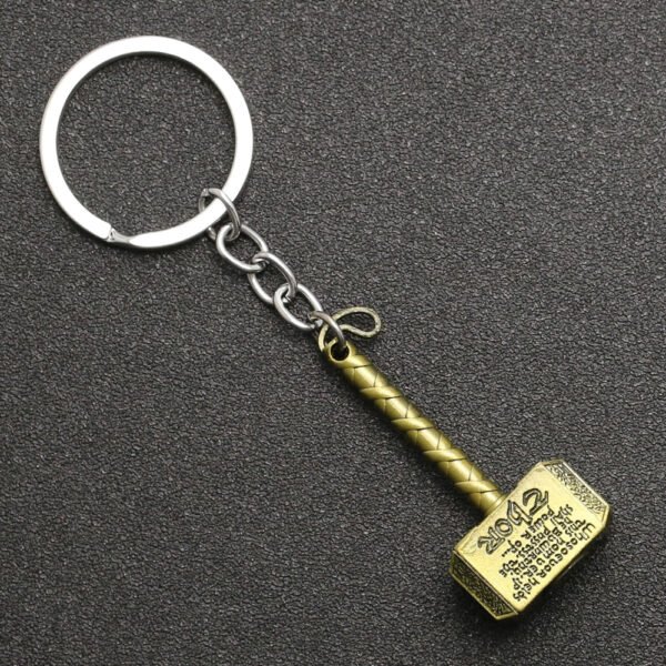 Thor Hammer Keychain Mjolnir Keyring Key Chain Ring Viking Odin Norse Mythology Weapon Nordic