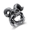 Gothic Satan Skull Ring