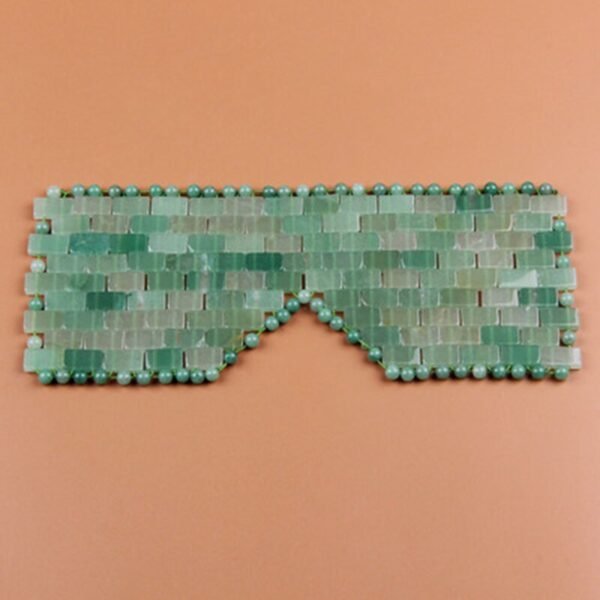 Crystal Eye Mask Curtain Sleeping Mask Rose Quartz Therapy Facial Massager