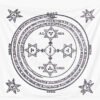 Magical Circle of King Solomon Big Tapestry Wall Hanging