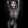 Halloween Skeleton Printed Bodysuit Cosplay Costumes Suit Women Jumpsuit Disfraz Halloween Mujer Scary Costumes Disfraz Niña