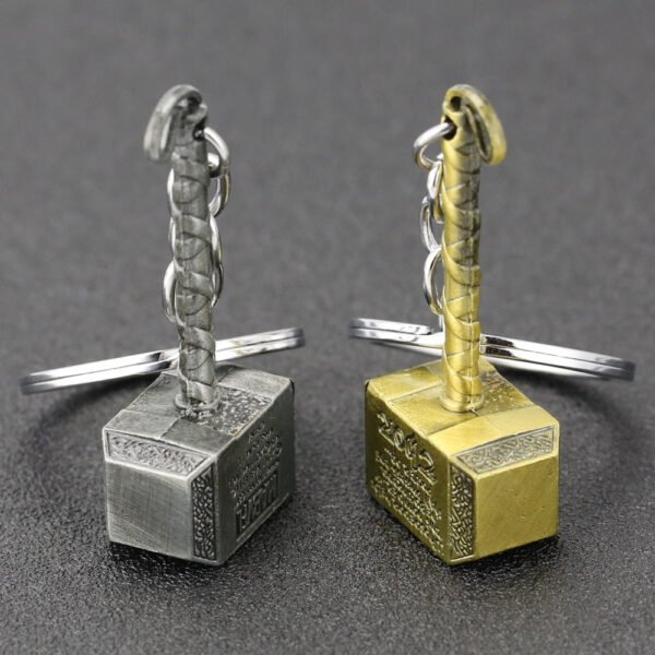 Thor Hammer Keychain Mjolnir Keyring Key Chain Ring Viking Odin Norse Mythology Weapon Nordic