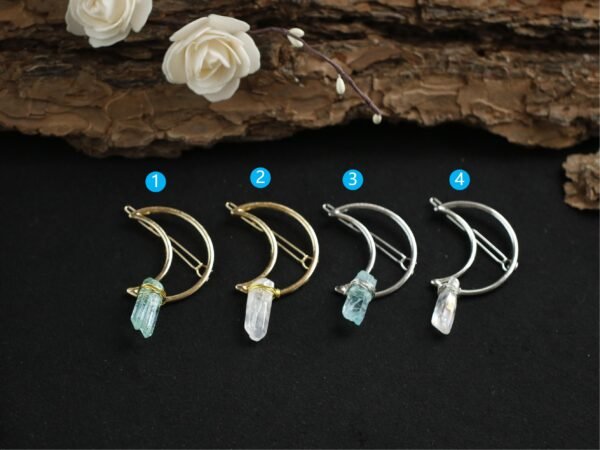 Geometric Shape Hairpin Gold Silver Hairpin Moon Hairpin Wicca Women Gift