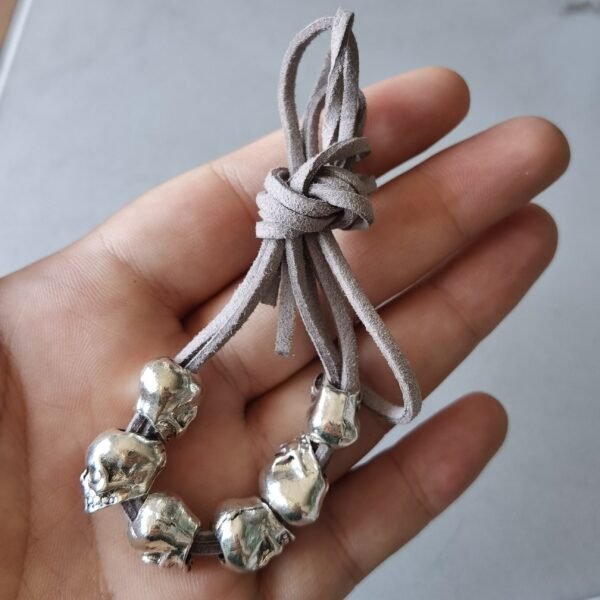 Hair Accessories Skull Jewelry Leather Ties Ponytail  Hair Glove Wrap