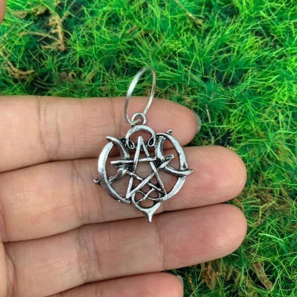 Hair Braids Hair Rings Beads Skull Raw Crystal Pentagram Beaded Wicca Vintage  Witchcraft