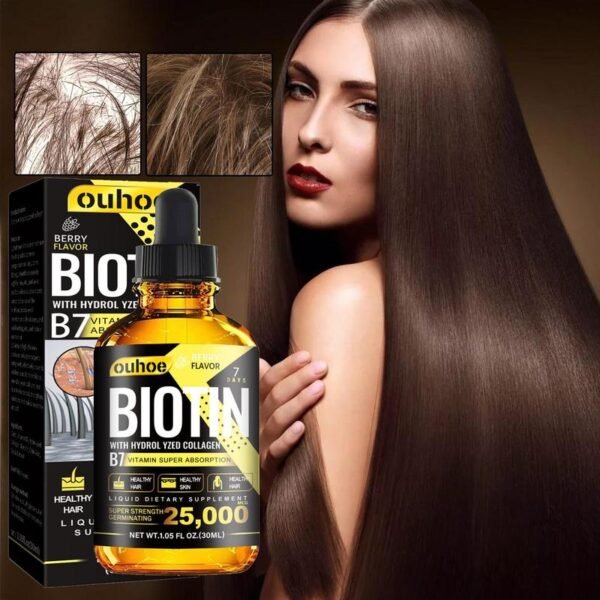Hair Oils For Hair Growth Anti-Breakage Hair Growth Oil For Women Biotin And Collagen For Natural Hair Growth Anti Hair Loss